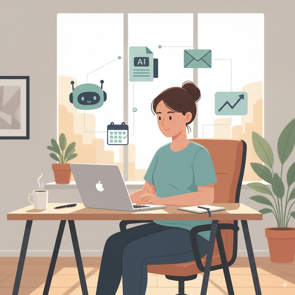 Icons representing use cases like blog writing, note-taking, and ad copy